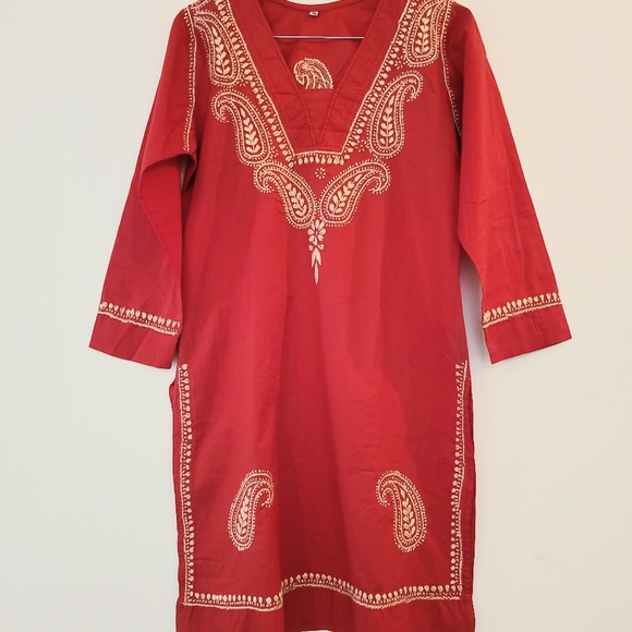 Lucknowi Handwork Kurta - Picture 3 of 7